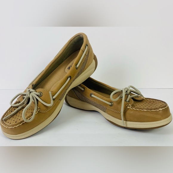 Sperry Shoes - Sperrys Womens Boat Angelfish Leather  Diamond Eyelet Loafer New No Box Size 7.